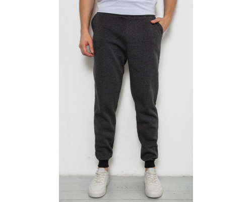 Спортивні чоловічі штани на флісі, колір темно-сірий, 238R56910-5