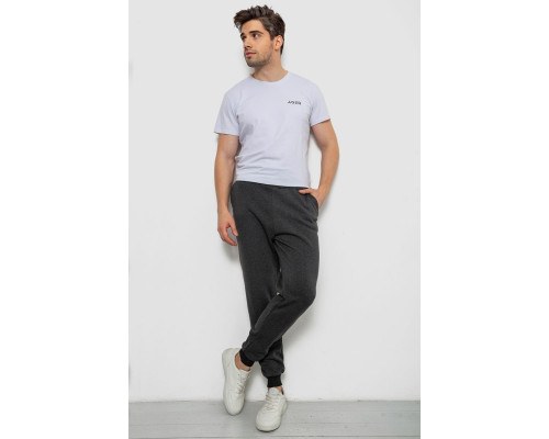 Спортивні чоловічі штани на флісі, колір темно-сірий, 238R56910-5