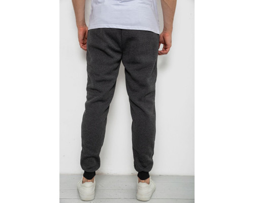 Спортивні чоловічі штани на флісі, колір темно-сірий, 238R56910-5