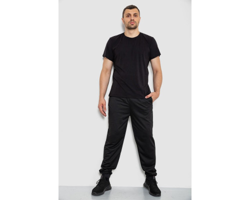 Спортивні штани чоловічі, колір чорний, 244R41512