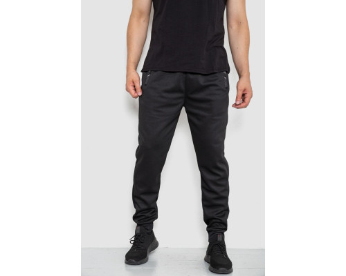 Спорт штани чоловічі, колір чорний, 244R41622