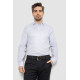 Сорочка чоловіча однотонна з принтом, колір білий, 186R2114