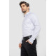 Сорочка чоловіча однотонна з принтом, колір білий, 186R2114
