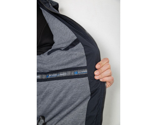 Куртка чоловіча демісезонна з капюшоном, колір синій, 244RL-9882AL