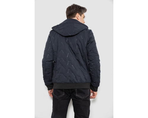 Куртка чоловіча демісезонна з капюшоном, колір синій, 244RL-9882AL