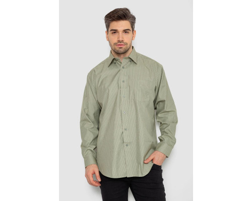 Сорочка чоловіча класична, колір оливковий, 244R332