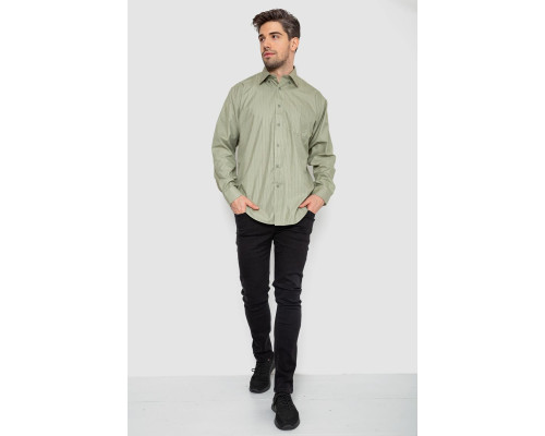 Сорочка чоловіча класична, колір оливковий, 244R332