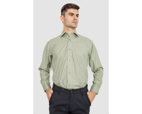Сорочка чоловіча класична, колір оливковий, 244R332