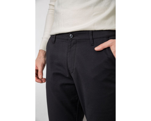 Штани чоловічі класичні утеплені, колір чорний, 244RFH310