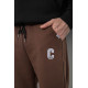 Спортивні штани чоловічі на флісі, колір коричневий, 129RA9995