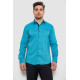 Сорочка чоловіча з принтом, колір бірюзовий, 214R7173