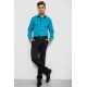 Сорочка чоловіча з принтом, колір бірюзовий, 214R7173