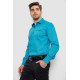 Сорочка чоловіча з принтом, колір бірюзовий, 214R7173