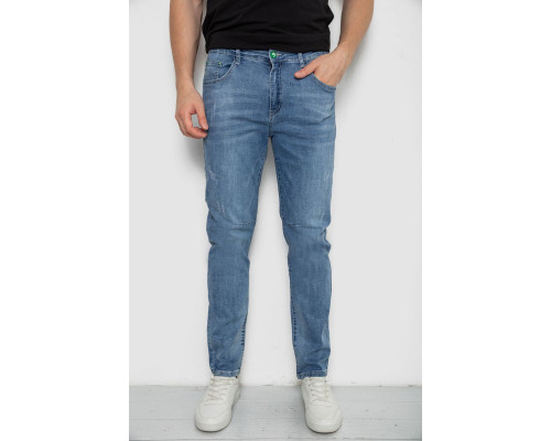 Джинси чоловічі прямі, колір блакитний, 244R091220-2