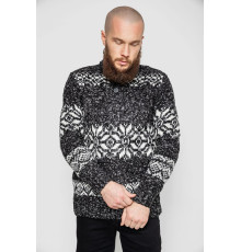 Светр чоловічий, колір чорно-сірий, 214R10321