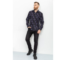 Сорочка чоловіча з принтом, колір чорний, 131R151017