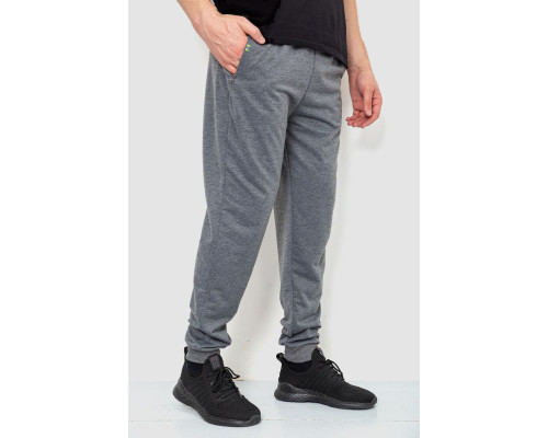 Спортивні штани чоловічі двонитка, колір сірий, 244R41298