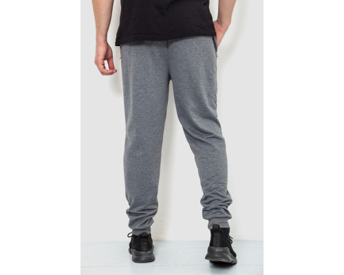 Спортивні штани чоловічі двонитка, колір сірий, 244R41298
