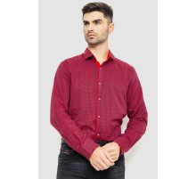 Сорочка чоловіча в клеку байкова, колір червоно-синій, 214R99-33-022