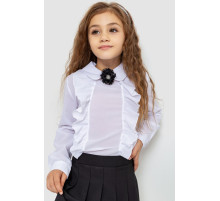Блуза для дівчаток ошатна, колір білий, 172R103
