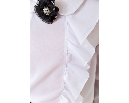 Блуза для дівчаток ошатна, колір білий, 172R103