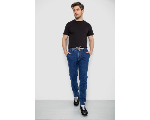 Джинси чоловічі на гумці, колір синій, 244R8064