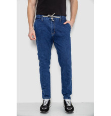 Джинси чоловічі на гумці, колір синій, 244R8064