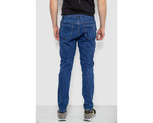 Джинси чоловічі на гумці, колір синій, 244R8064