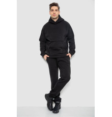 Спорт костюм чоловічий на флісі, колір чорний, 177R235-1