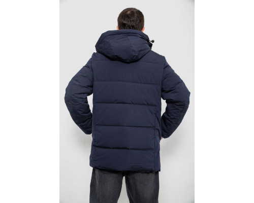Куртка чоловіча зимова подовжена, колір синій, 241R2022-21