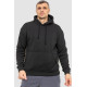 Худі чоловічий на флісі однотонний, колір чорний, 241R2650