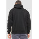 Худі чоловічий на флісі однотонний, колір чорний, 241R2650