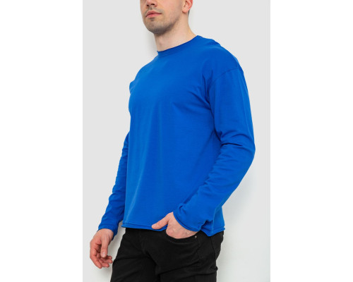 Чоловічий лонгслів однотонний, колір електрик, 102R3308