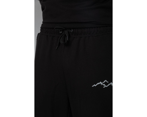 Спортивний чоловічий демісезонний костюм, колір чорний, 241R176