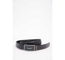 Чорний чоловічий ремінь, з еко-шкіри, з автоматичною пряжкою, 196RL3581A4-1