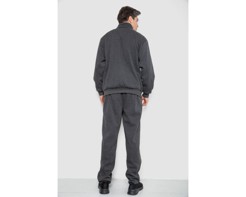 Спортивний костюм чоловічий на флісі, колір темно-сірий, 244R981-LH