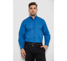 Сорочка чоловіча з принтом, колір синій, 214R16111-1