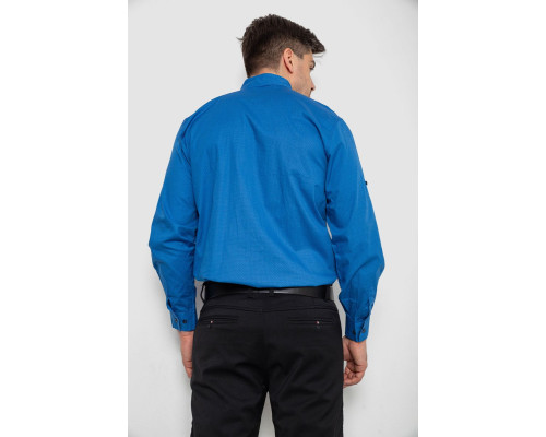 Сорочка чоловіча з принтом, колір синій, 214R16111-1