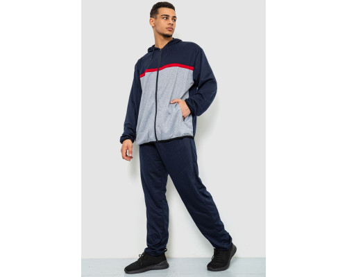 Спорт костюм чоловічий, колір синьо-сірий, 244R9133