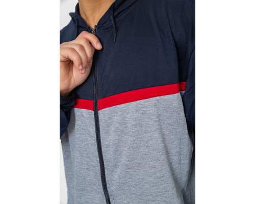 Спорт костюм чоловічий, колір синьо-сірий, 244R9133