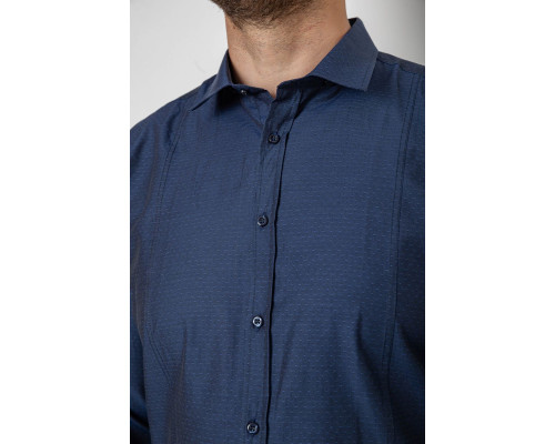 Сорочка чоловіча, колір темно-синій, 214R820