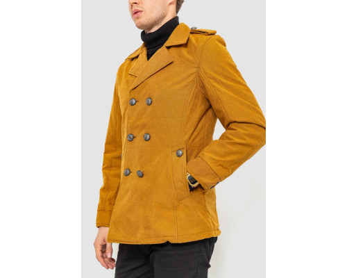 Піджак чоловічий однотонний, колір гірчичний, 182R15172