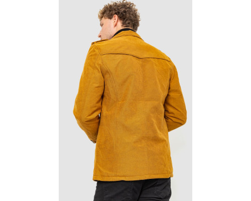 Піджак чоловічий однотонний, колір гірчичний, 182R15172