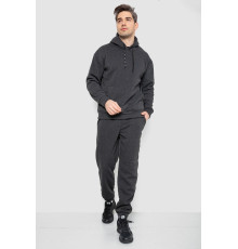 Спорт костюм чоловічий на флісі, колір темно-сірий, 190R235