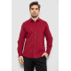 Сорочка чоловіча однотонна з принтом, колір бордовий, 186R6917-8