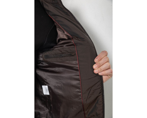 Куртка чоловіча демісезонна, колір темно-коричневий, 244R001K