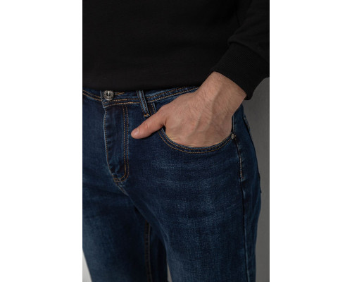 Джинси чоловічі прямого крою, колір синій, 244R9902