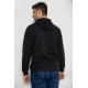 Худі чоловічий на флісі з капюшоном, колір чорний, 244R2197