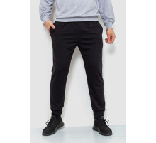 Спортивні штани чоловічі двонитка, колір чорний, 241R8005