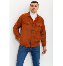 Вітровка чоловіча на кнопках, колір коричневий, 131R3022-1